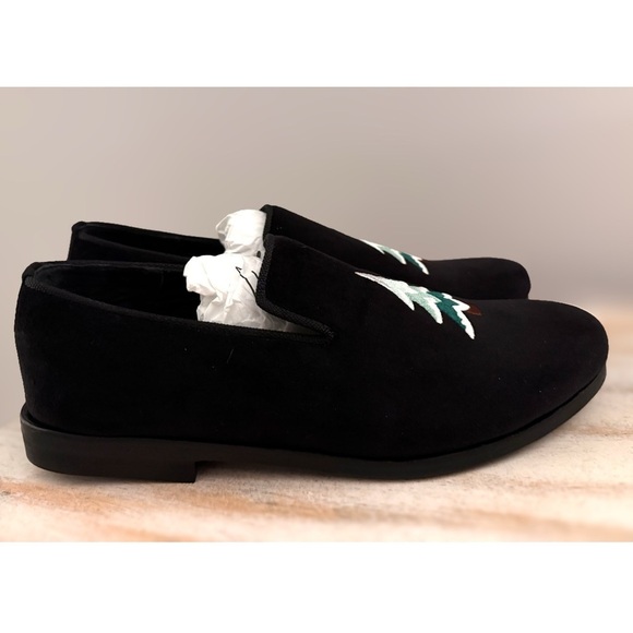 May Anthony Conifer Black Velvet Christmas Tree Loafers Handmade US Men’s 8 New main image 7